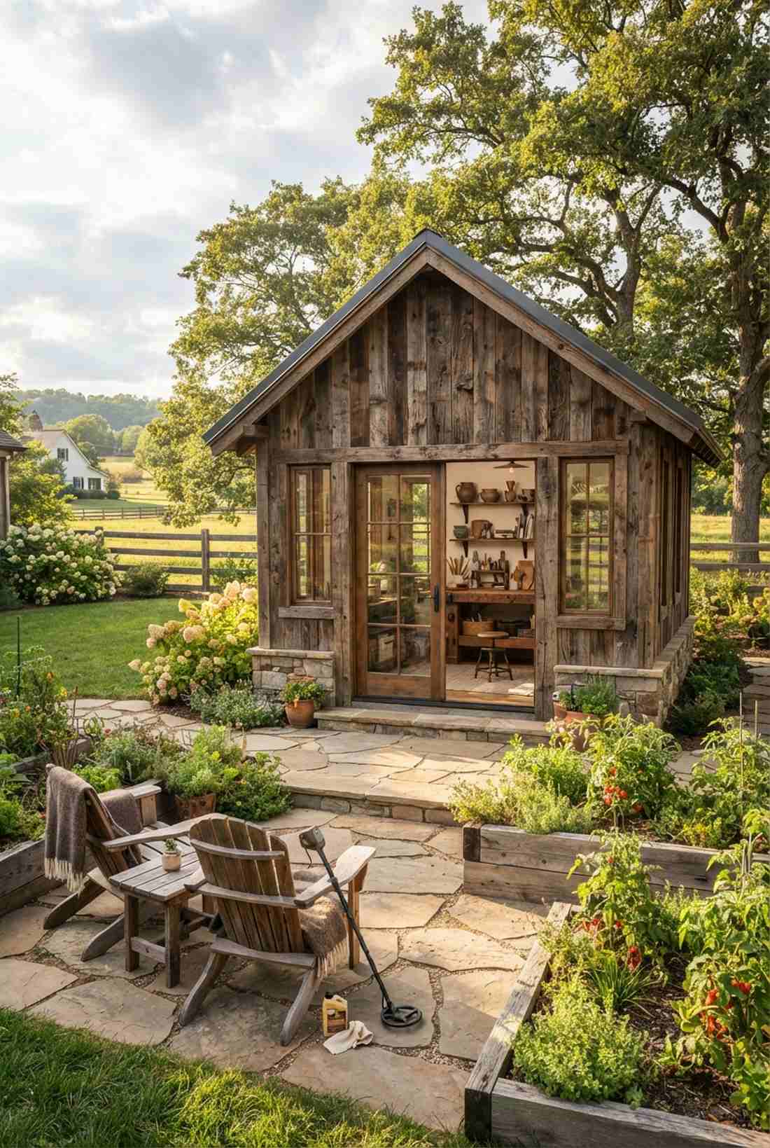reclaimed timber studio