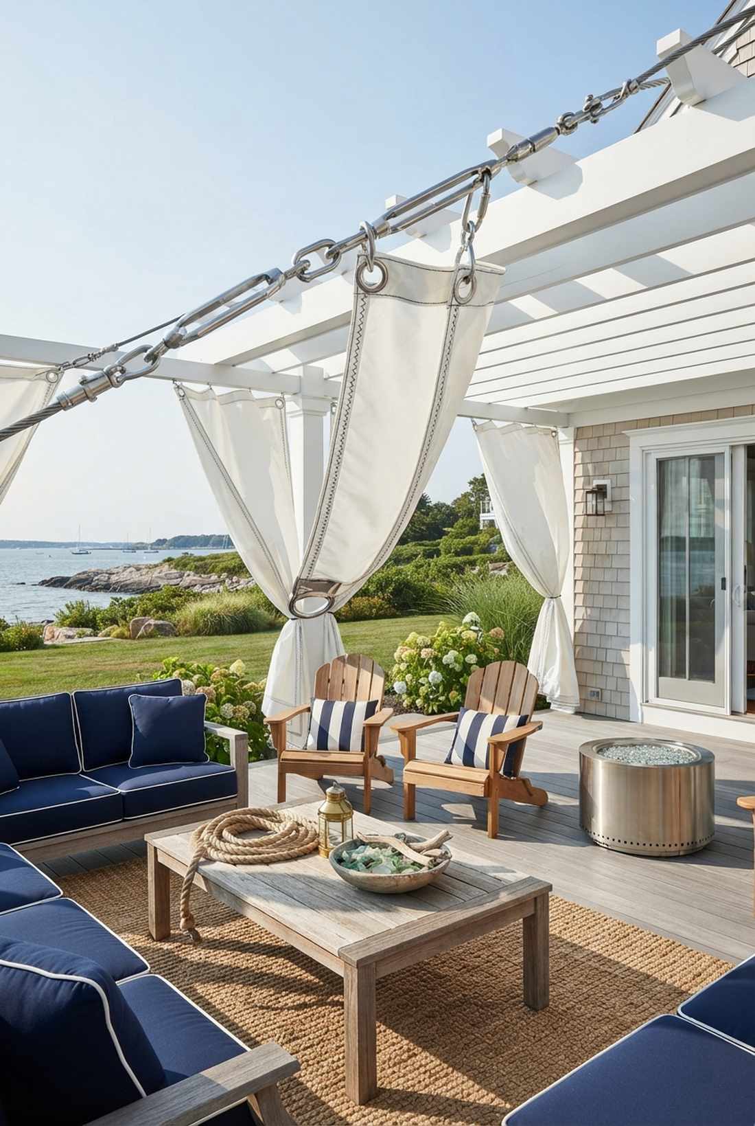 sailcloth curtains for nautical style