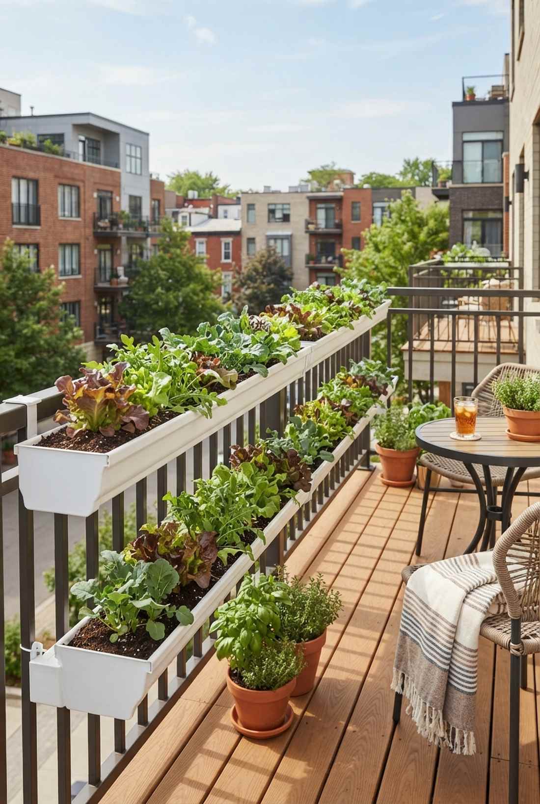 salad greens gutter garden