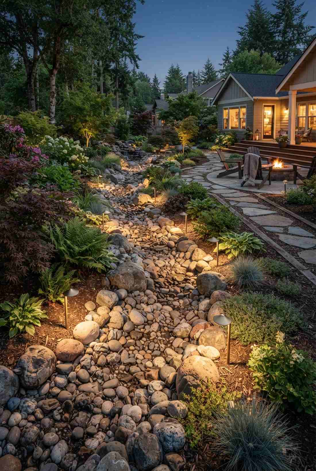 stream bed rock washing
