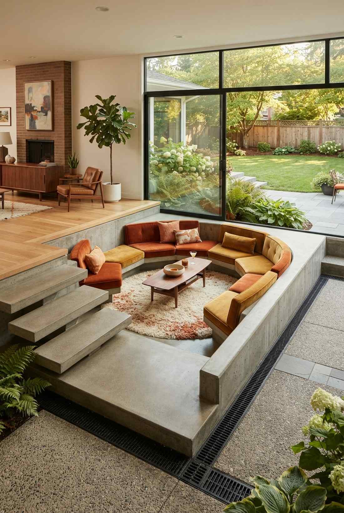 sunken living room variations