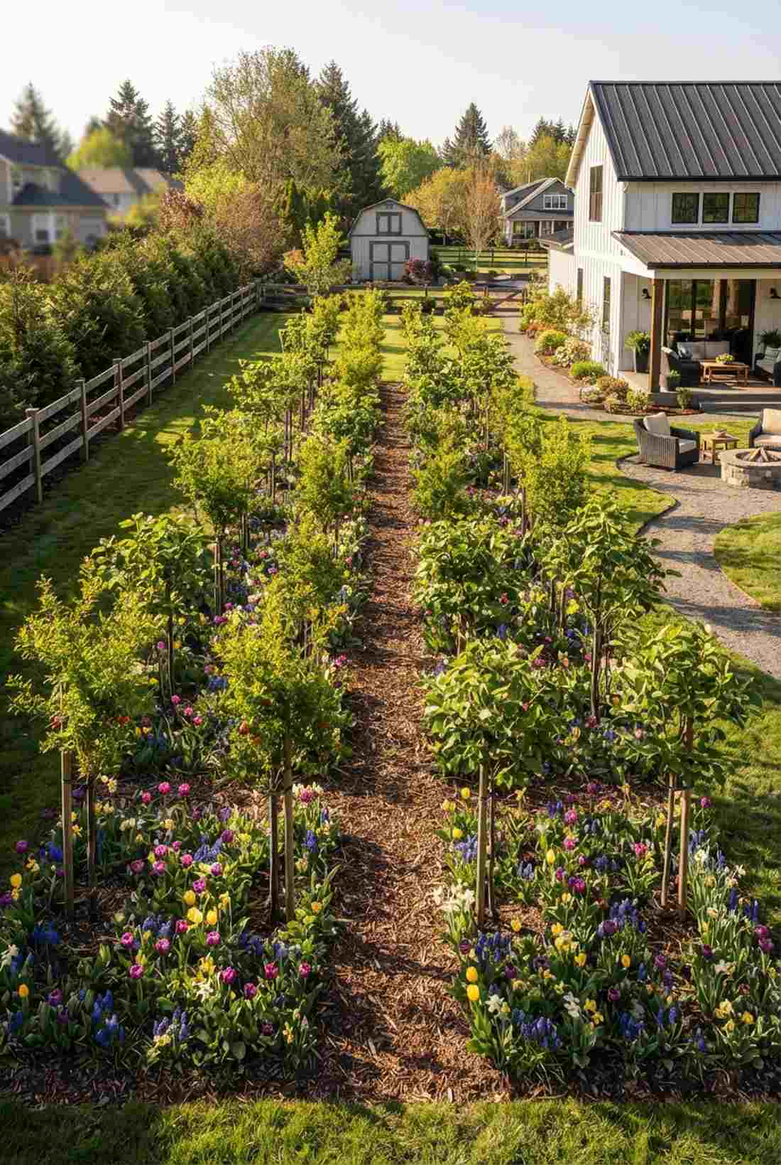 symmetrical orchard quadrants