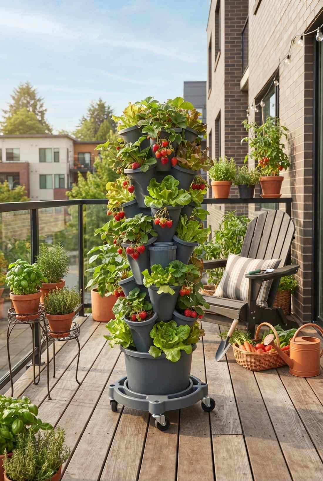 tiered tower planters