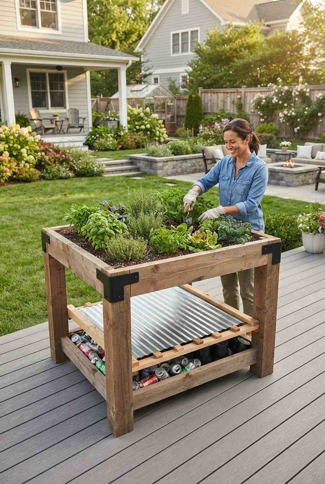 waist high standing beds