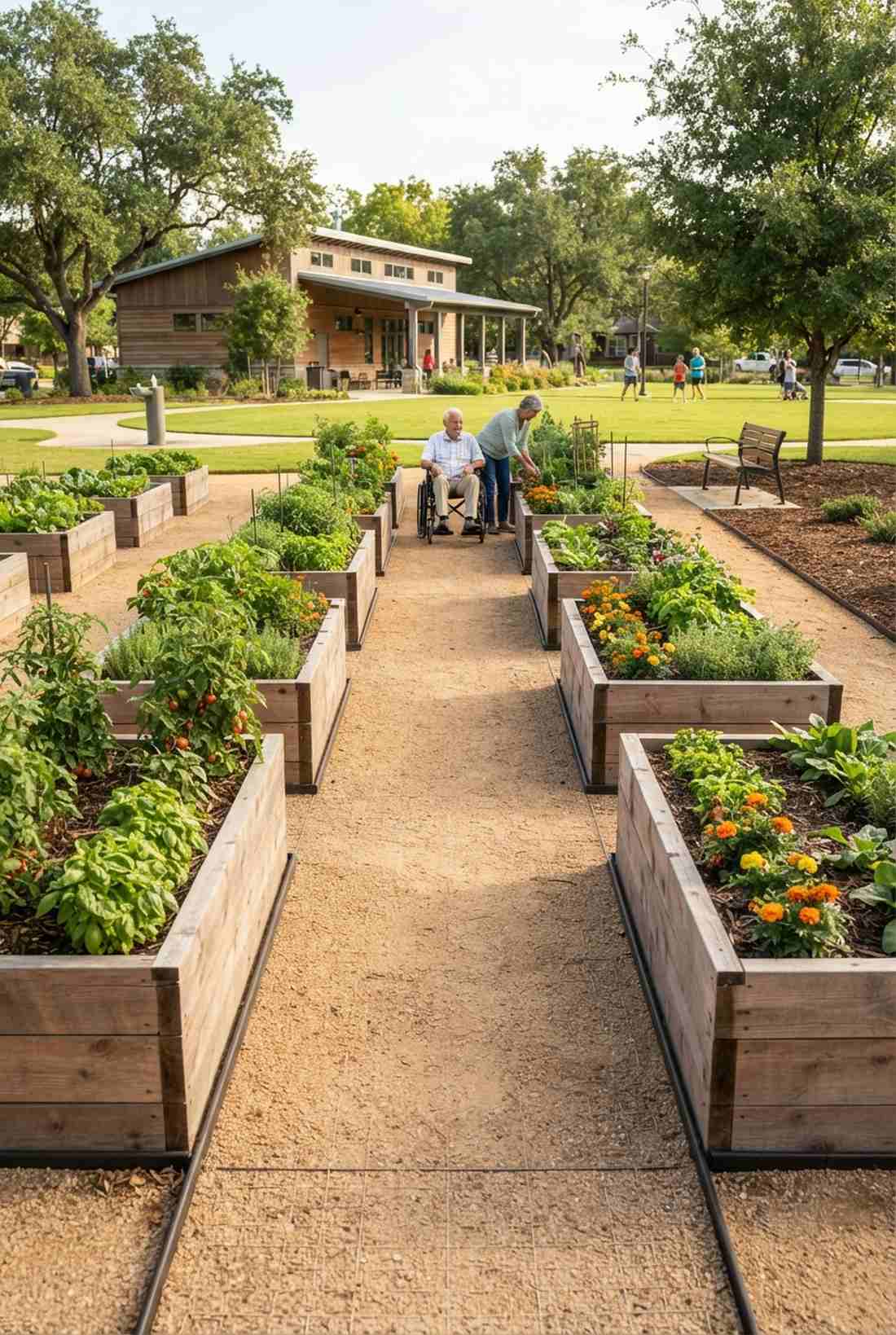 wide access community garden bed