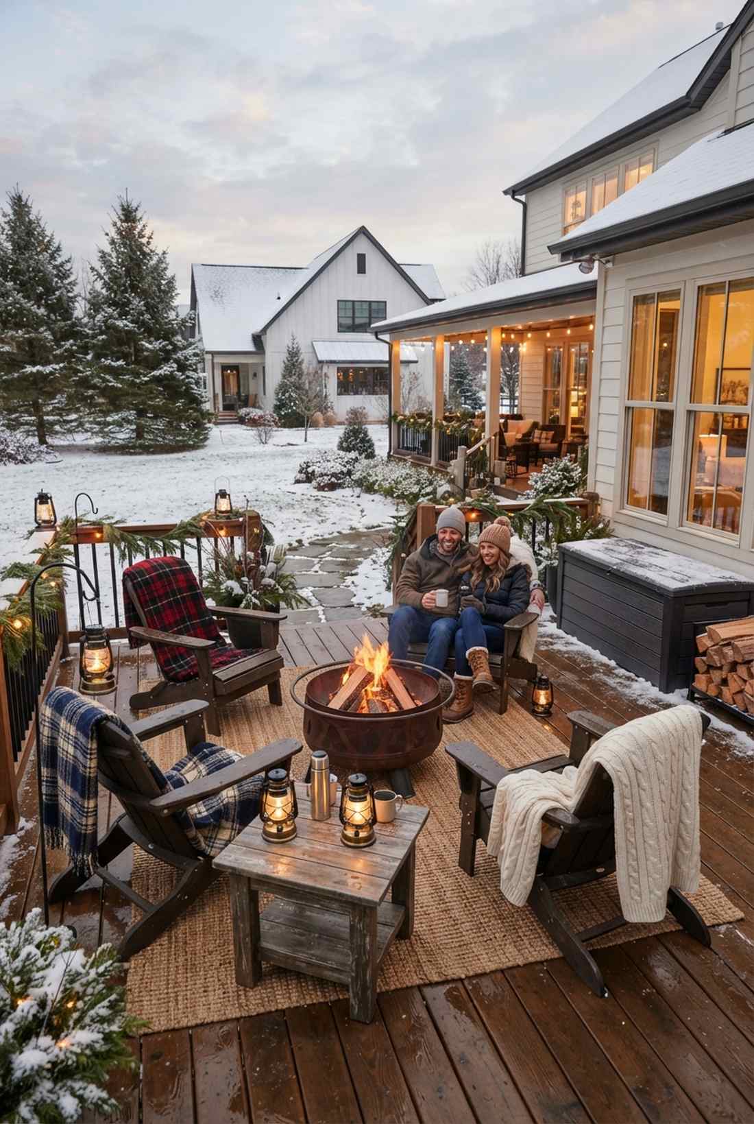 winter camping retreat