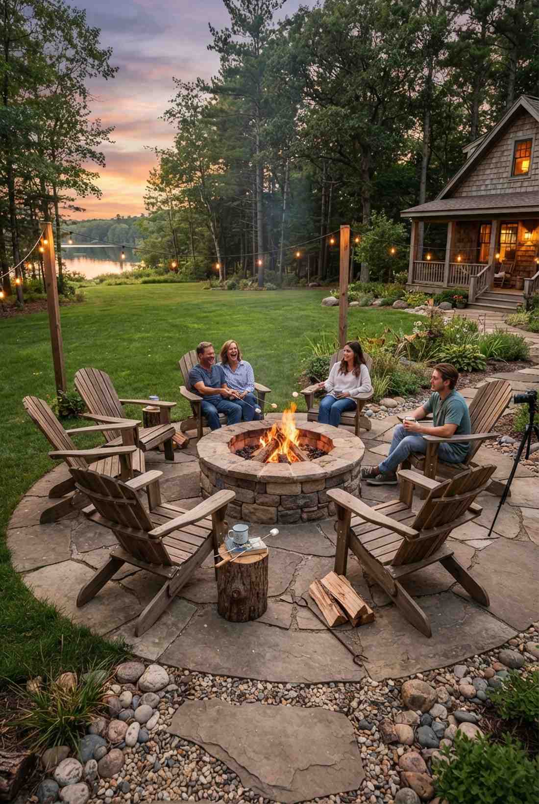 adirondack chair angled back designs