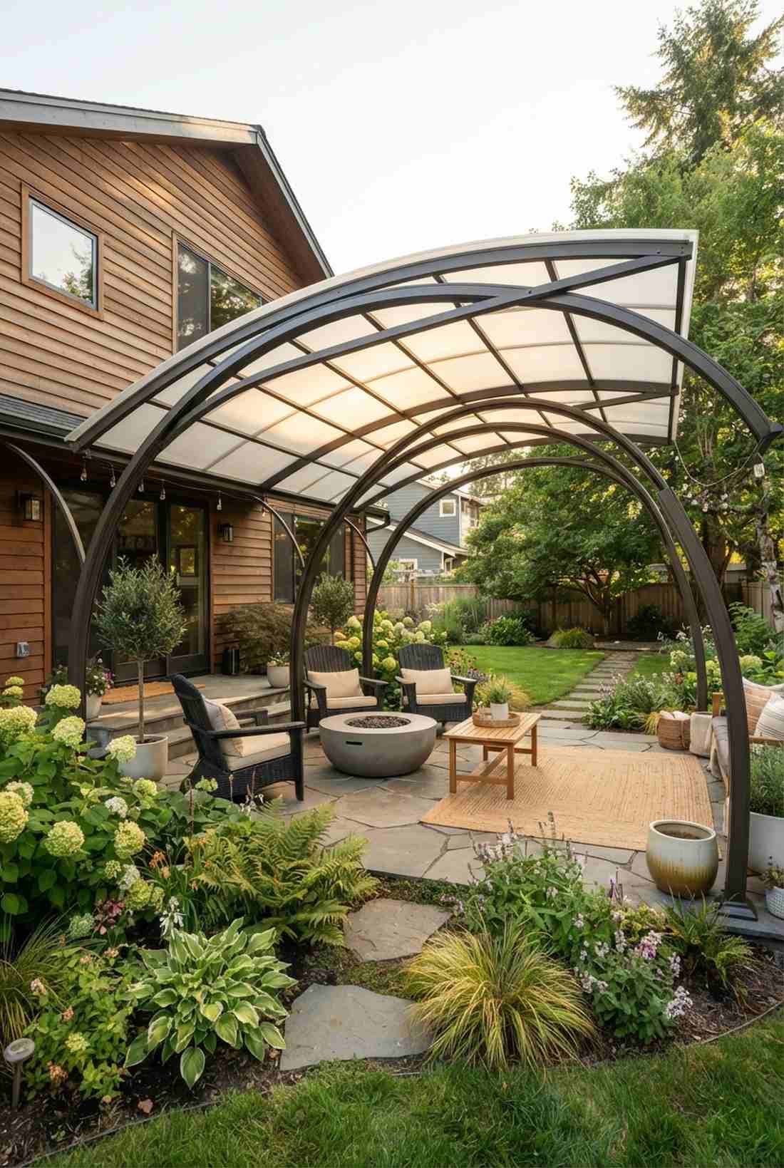 curved roof wave design