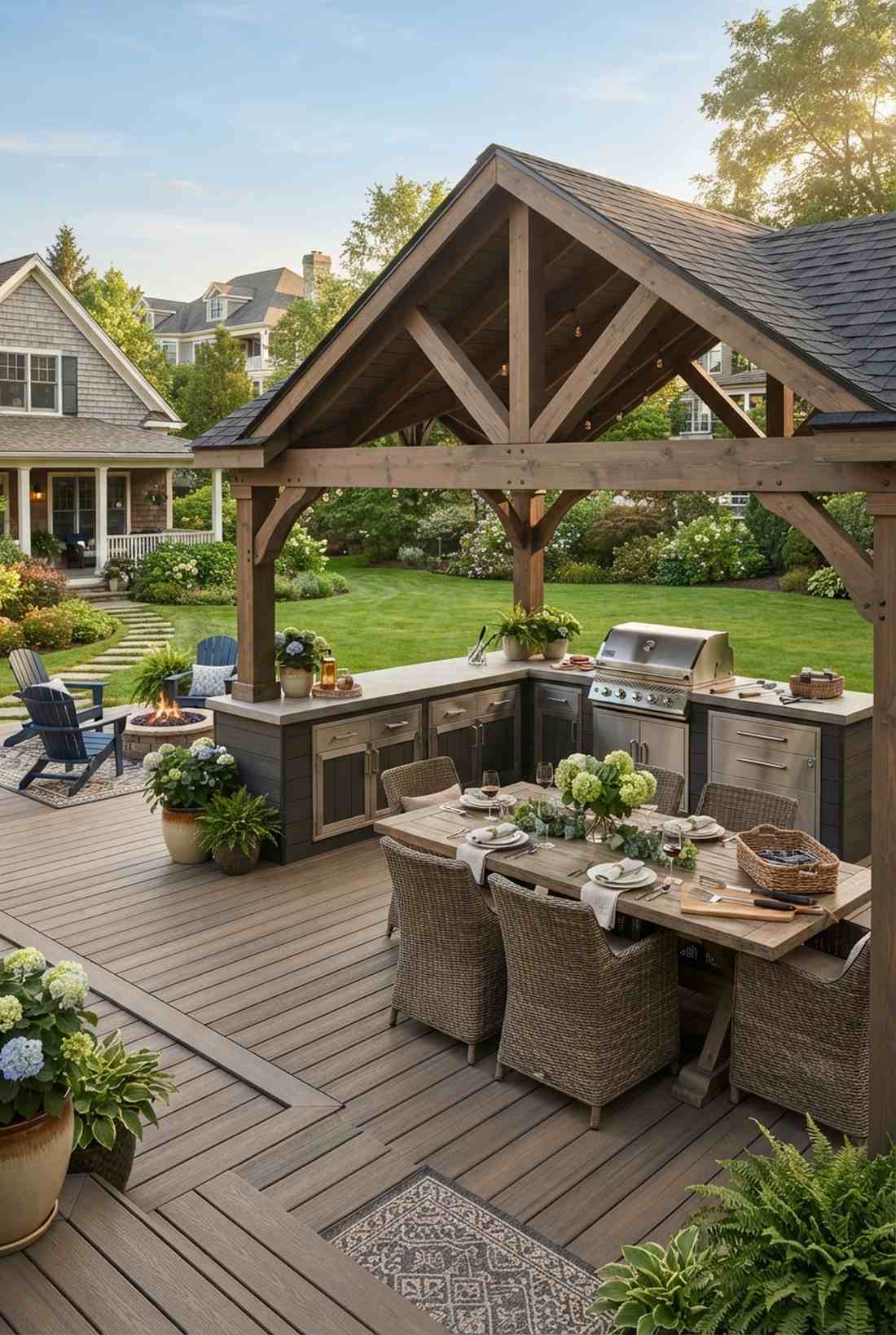 dining gazebo with storage