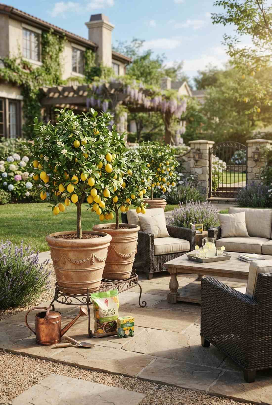 dwarf citrus container grove