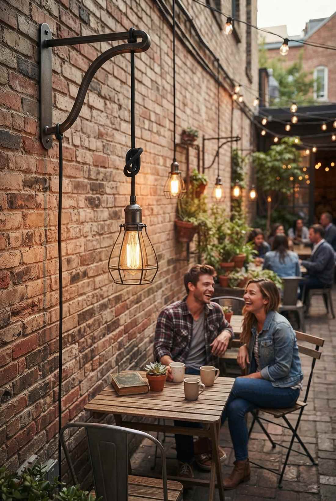 edison cage pendant wall mount