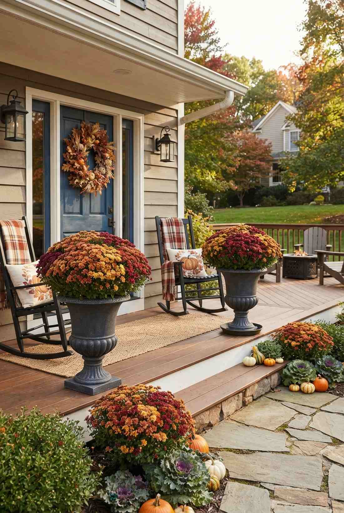 fall chrysanthemum showcase