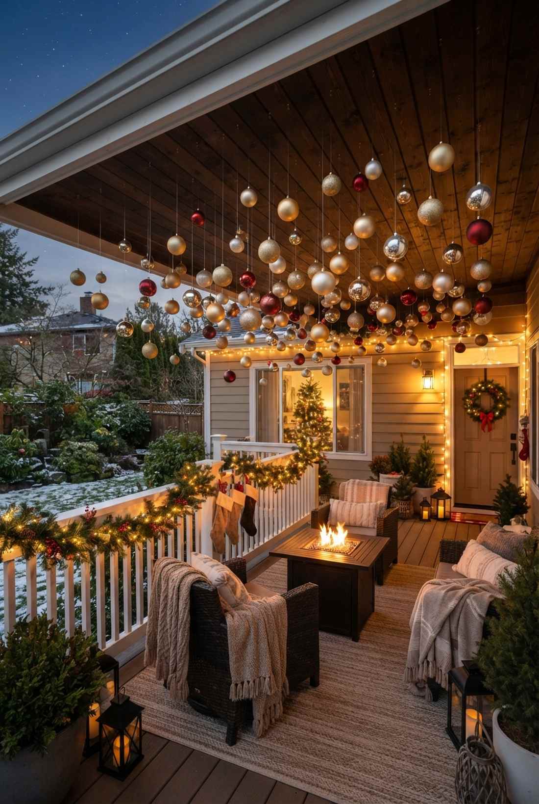 floating ornament installation