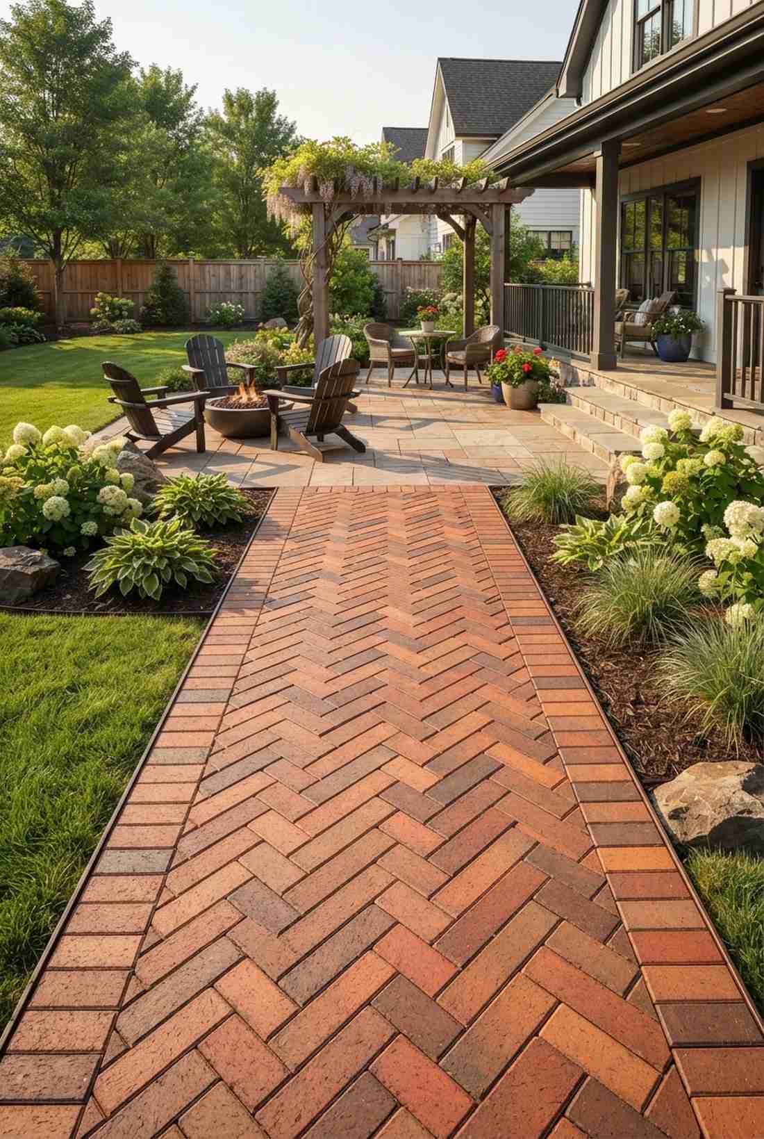 herringbone angled pattern