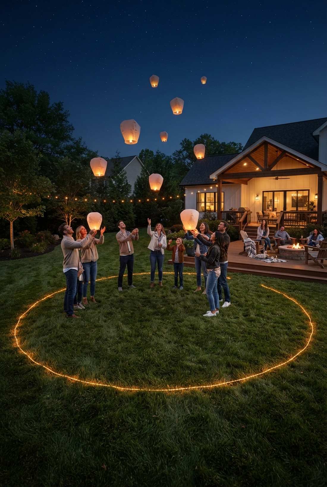 lantern release area lighting