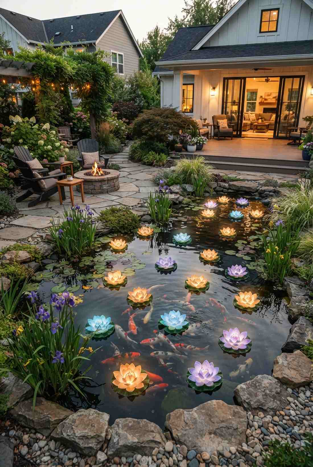 lotus floating blossoms