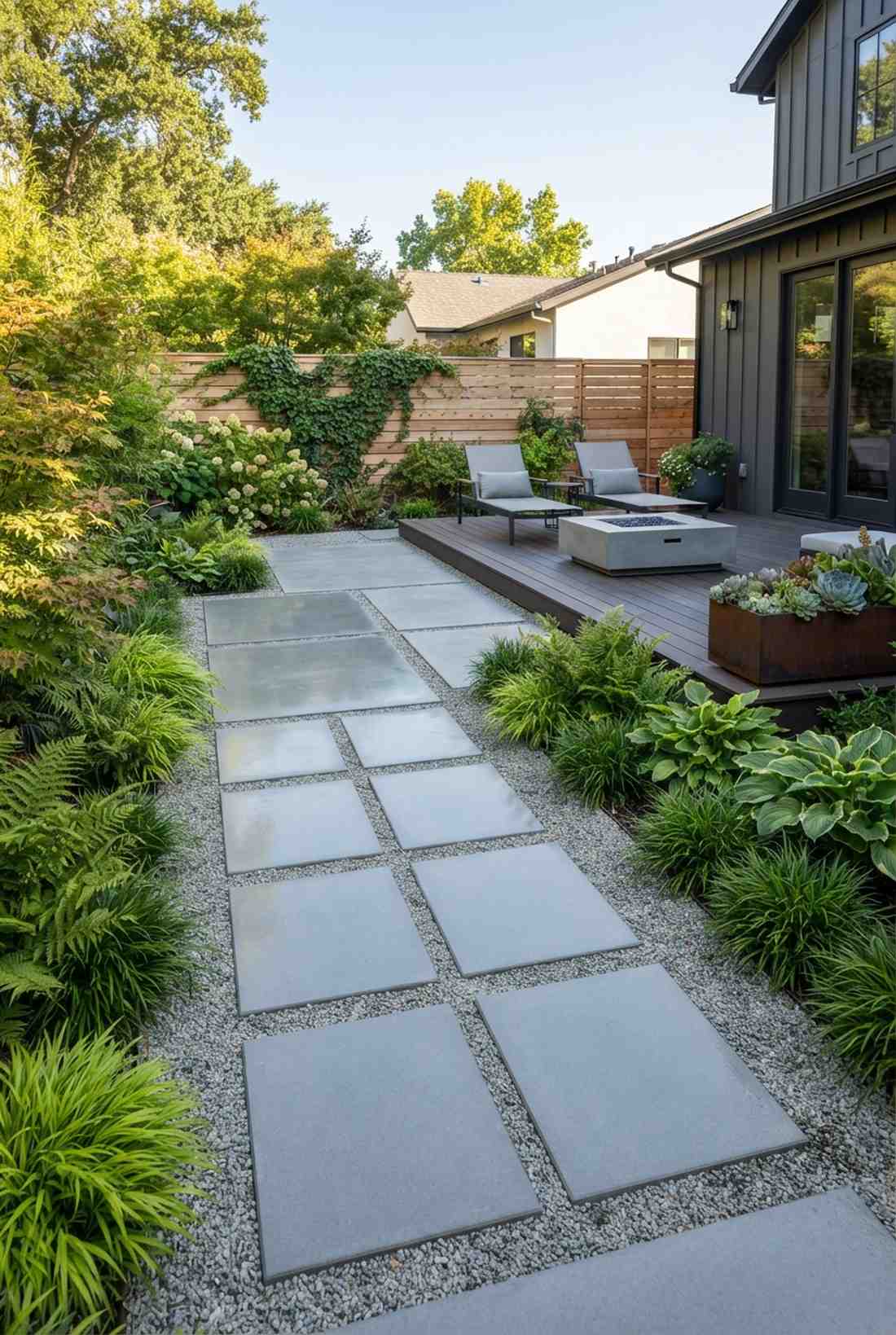 minimalist smooth concrete squares