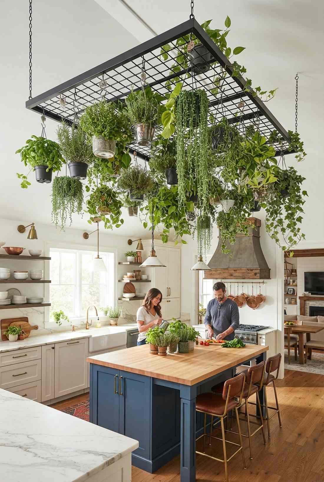 overhead grid rack