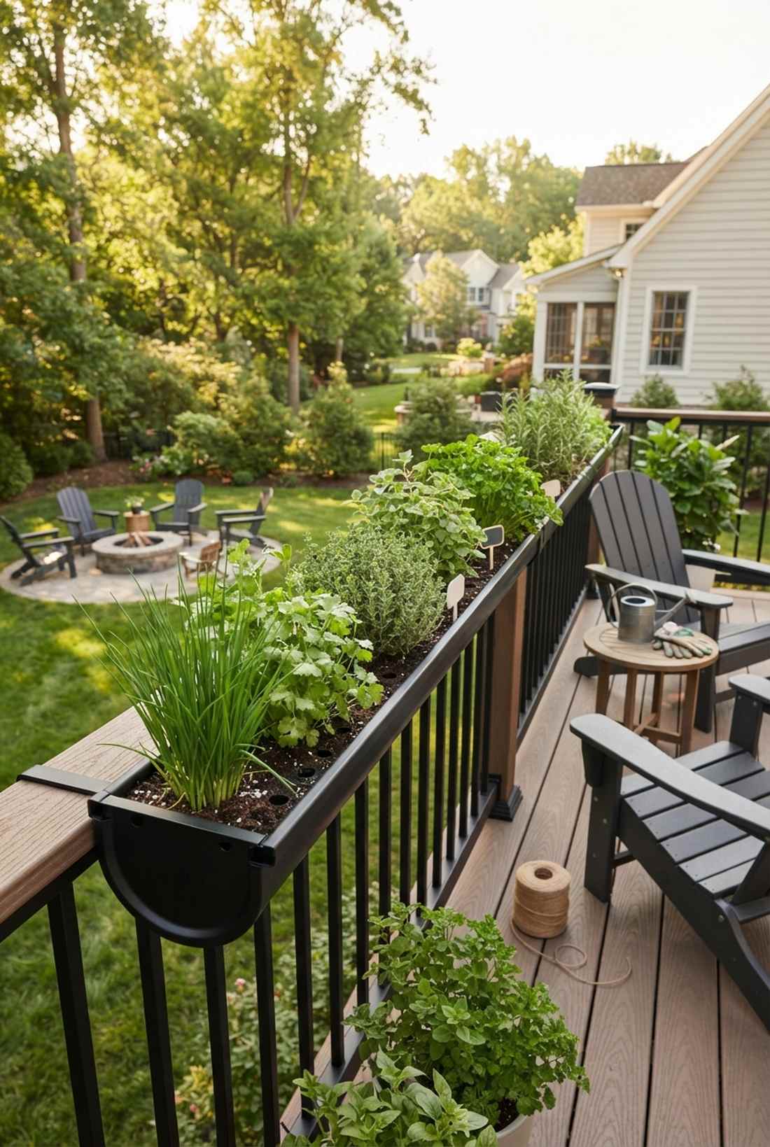 rain gutter herb channel