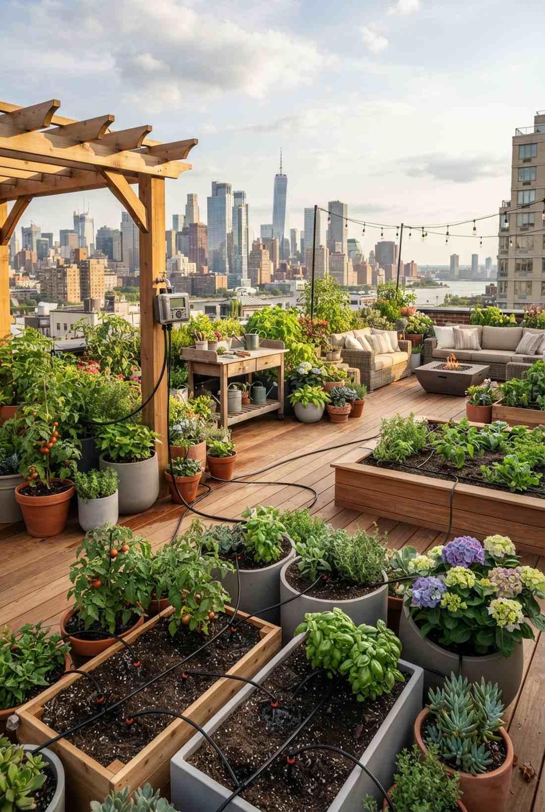 rooftop drip irrigation