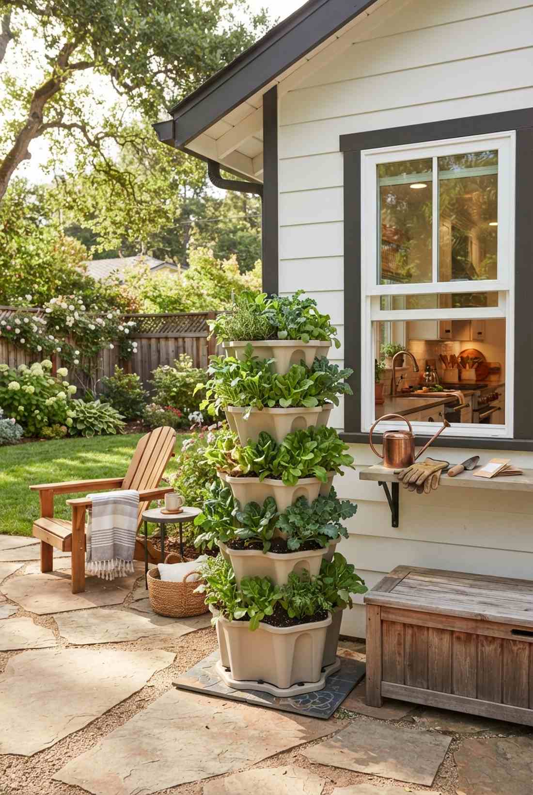 salad tower stackables