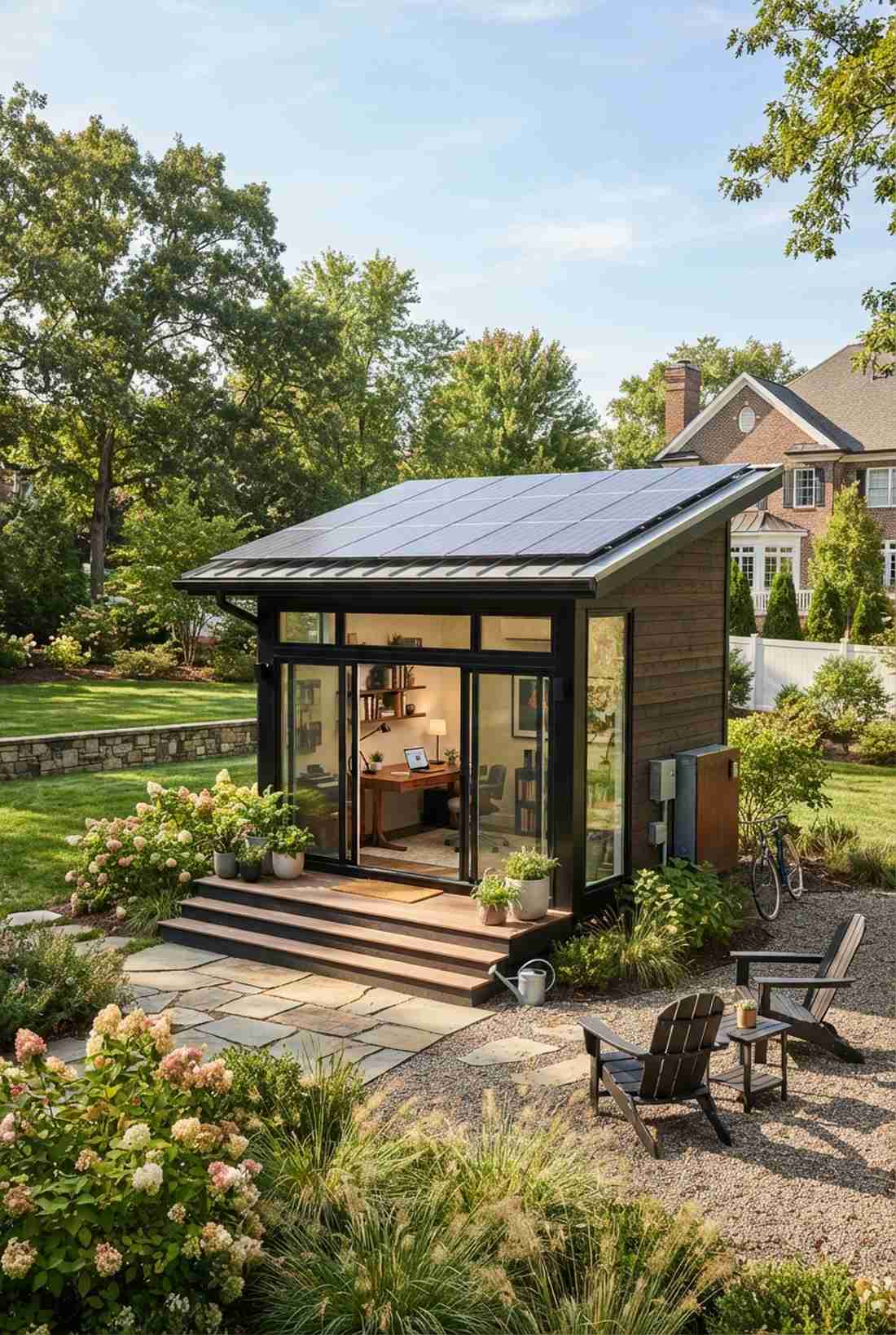 solar powered garden office