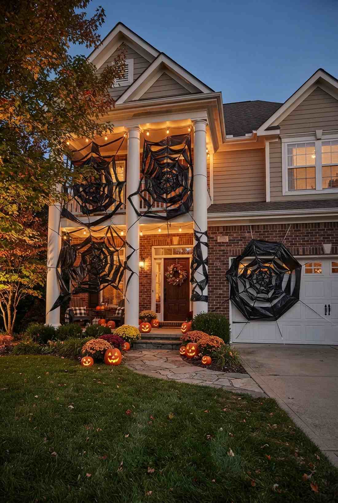 trash bag spider webs