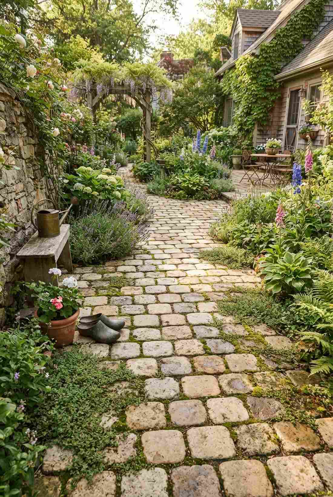 tumbled edge antiqued pavers