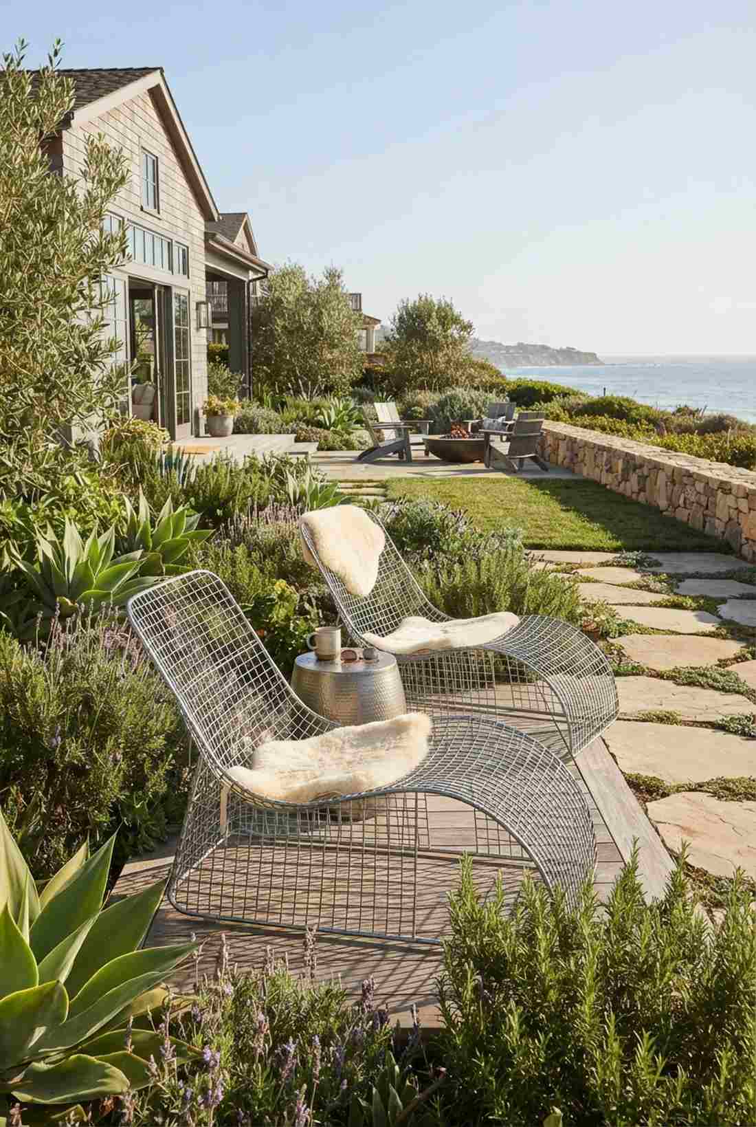 wire mesh lounge chair