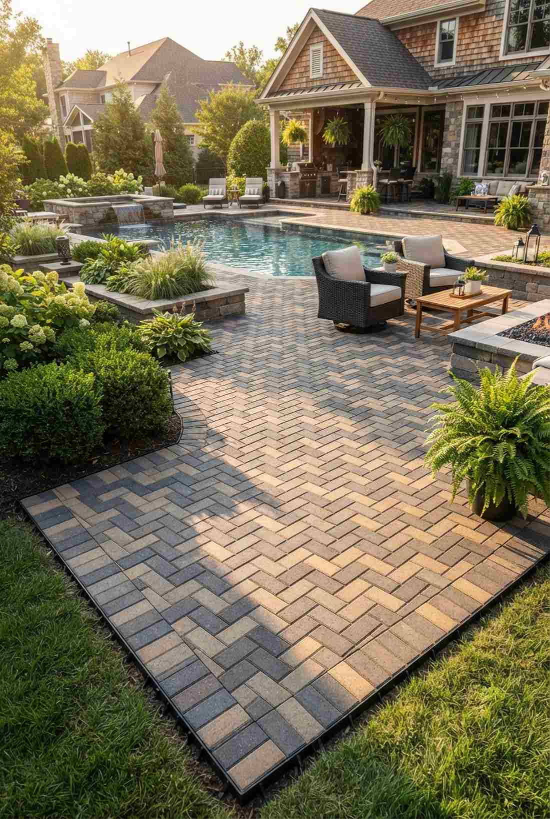 geometric paver patterns