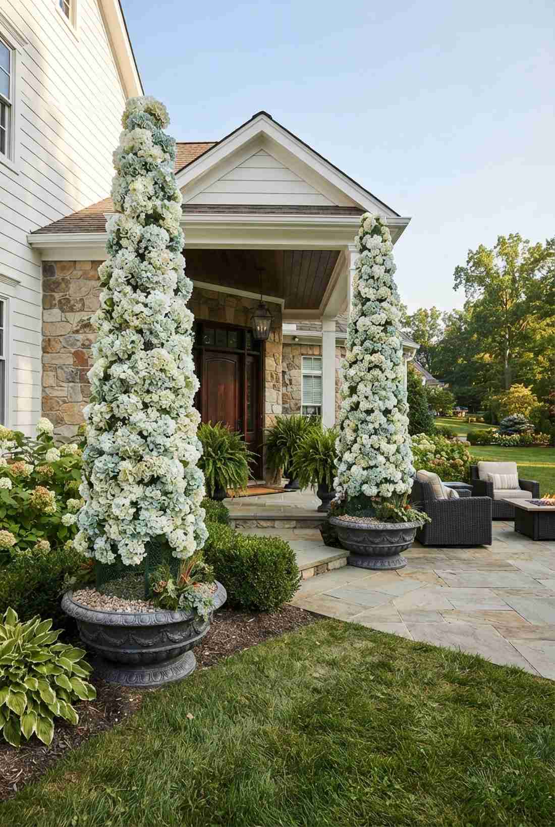 grand floral sculpture displays