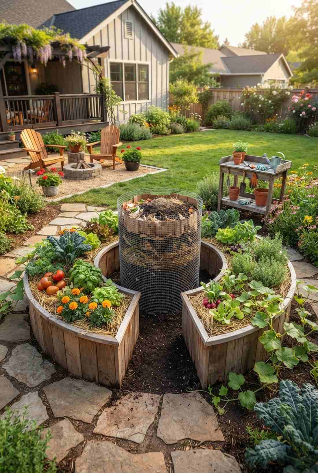 keyhole garden bed