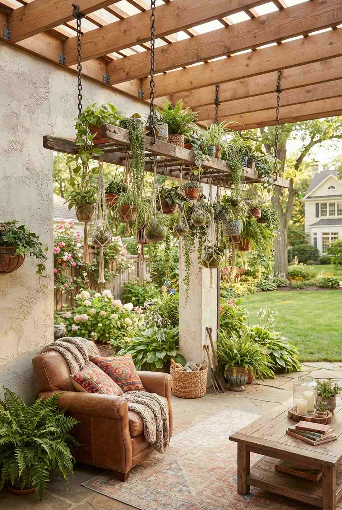 ladder shelf hanging system