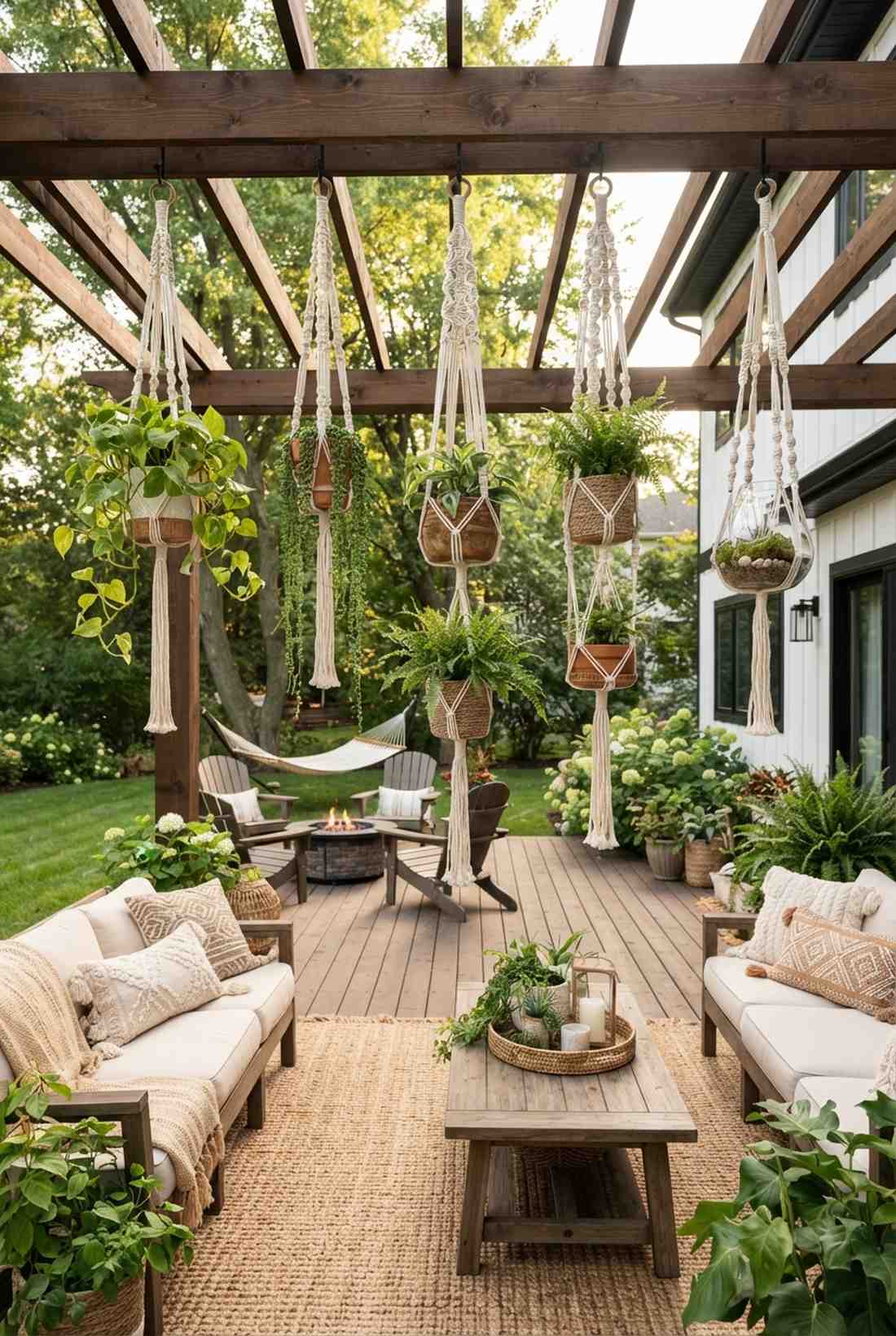 macrame hanging planters