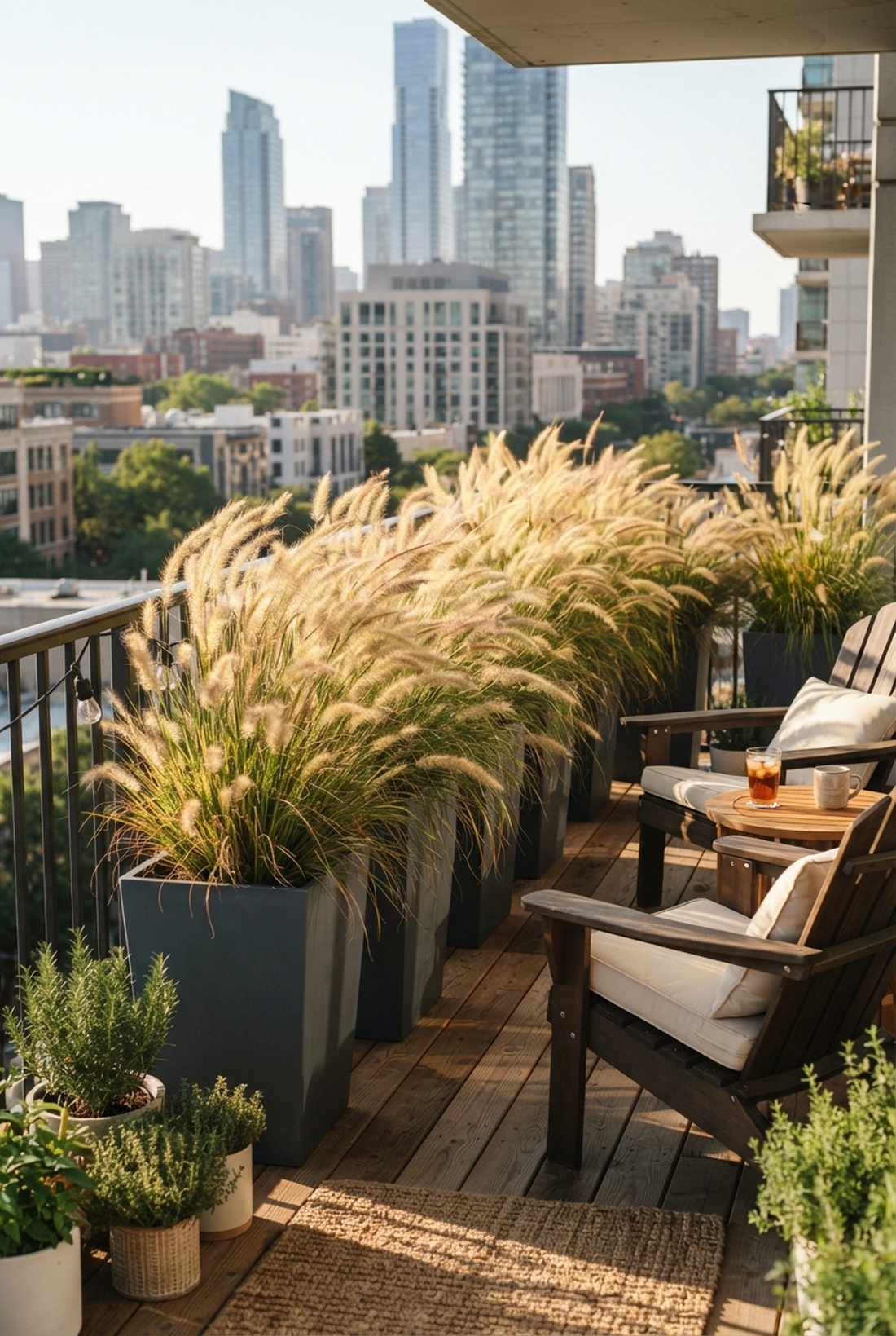 ornamental grass border