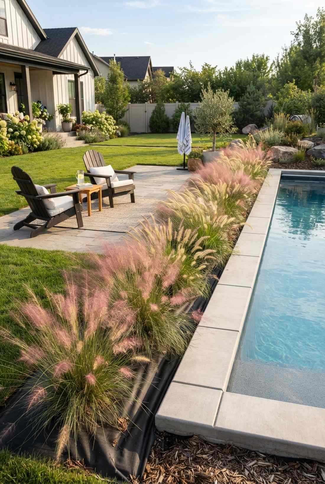ornamental grass borders
