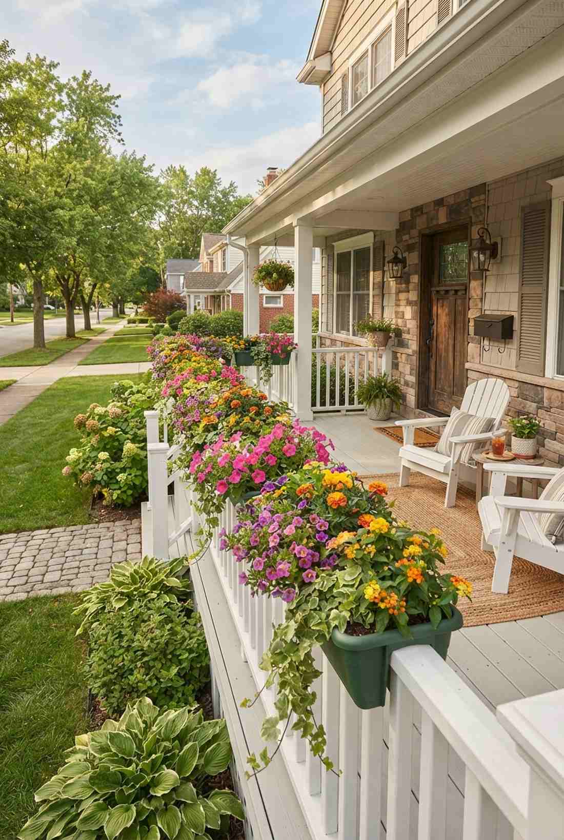 railing top mini garden