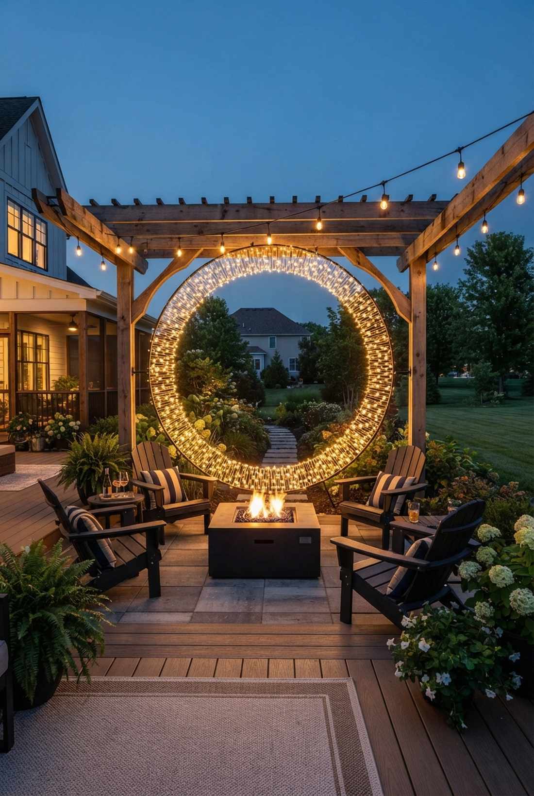 shaped curtain installations