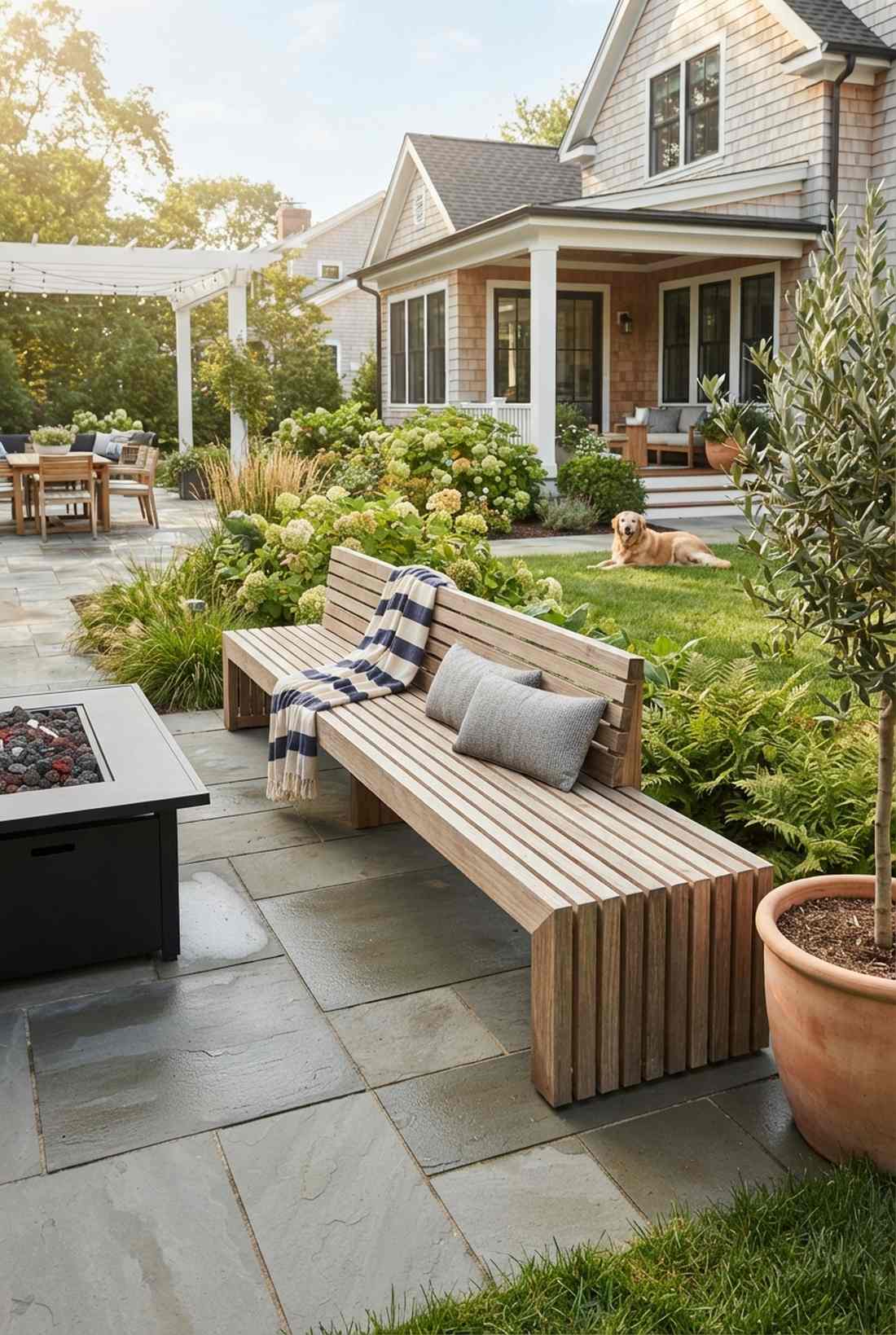 slatted seat drainage