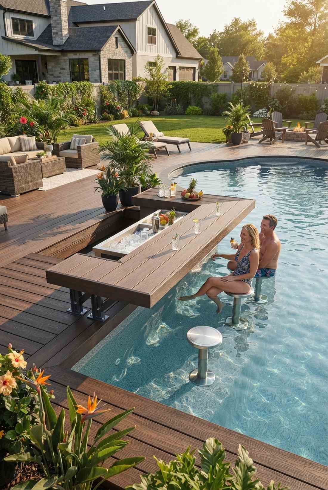 swim up deck bar
