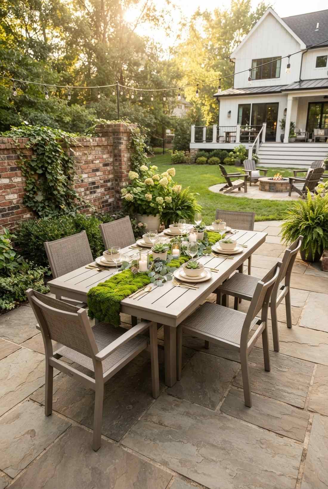 taupe dining set for warm neutrality