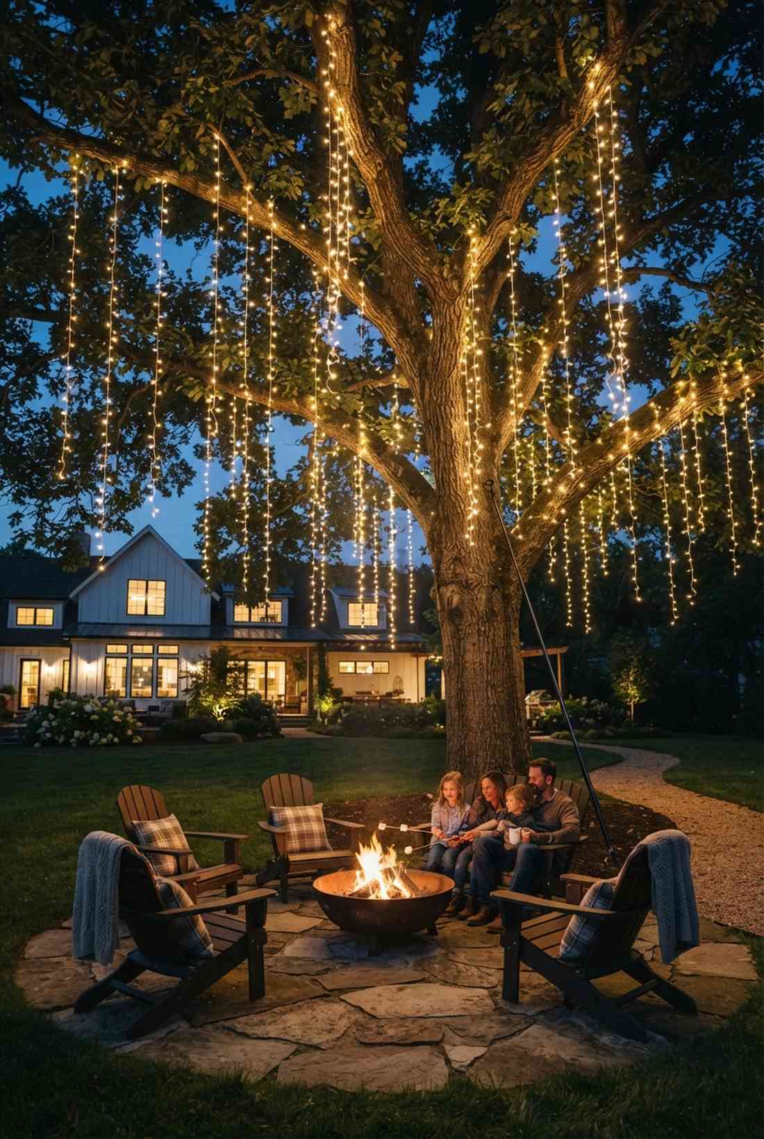 tree canopy draping