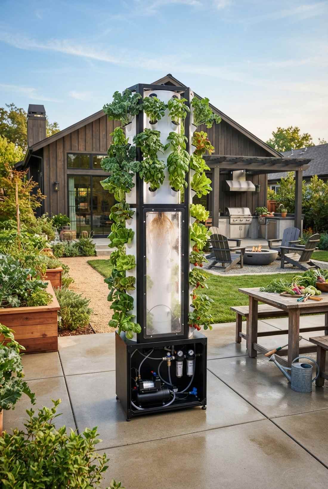 vertical aeroponic system