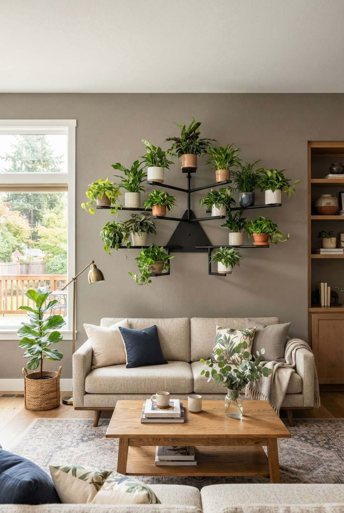wall mounted multi arm rack