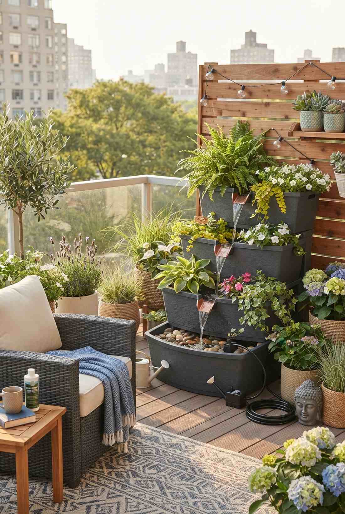 waterfall cascade planters