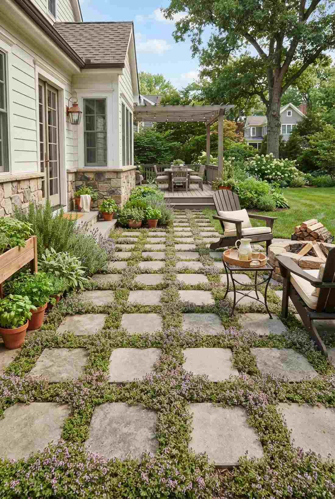 checkerboard herb garden extension