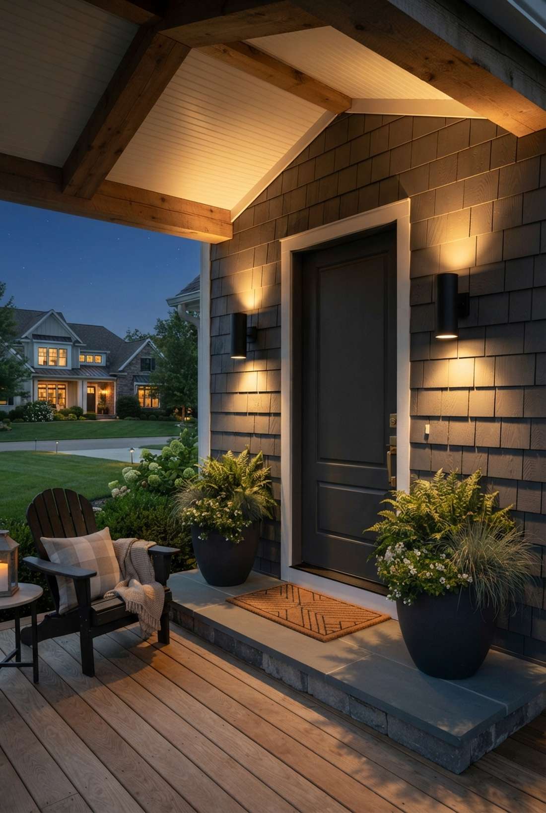 entryway wall sconce layering