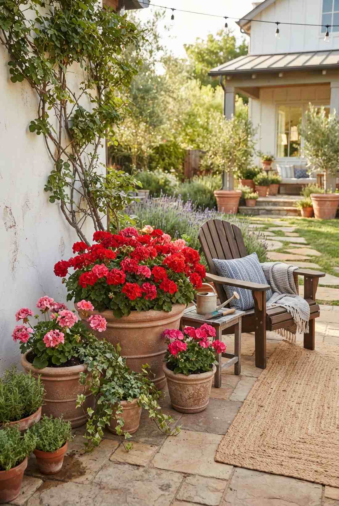 geraniums