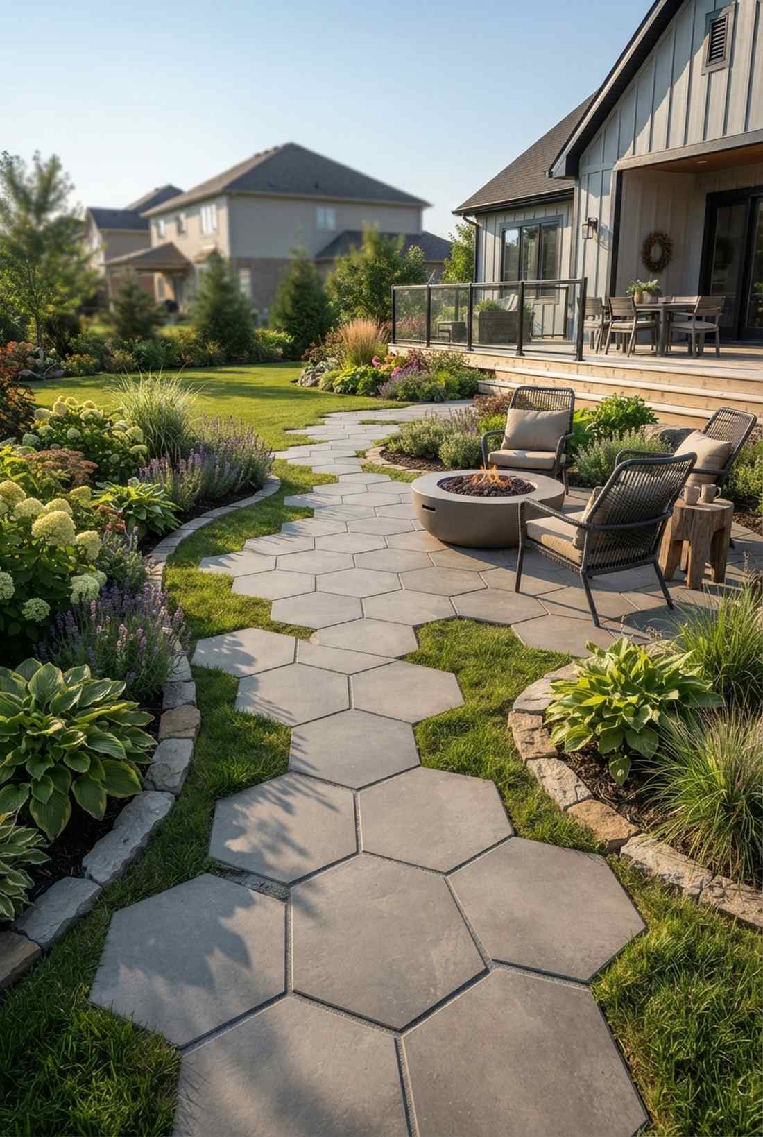 hexagonal porcelain pavers
