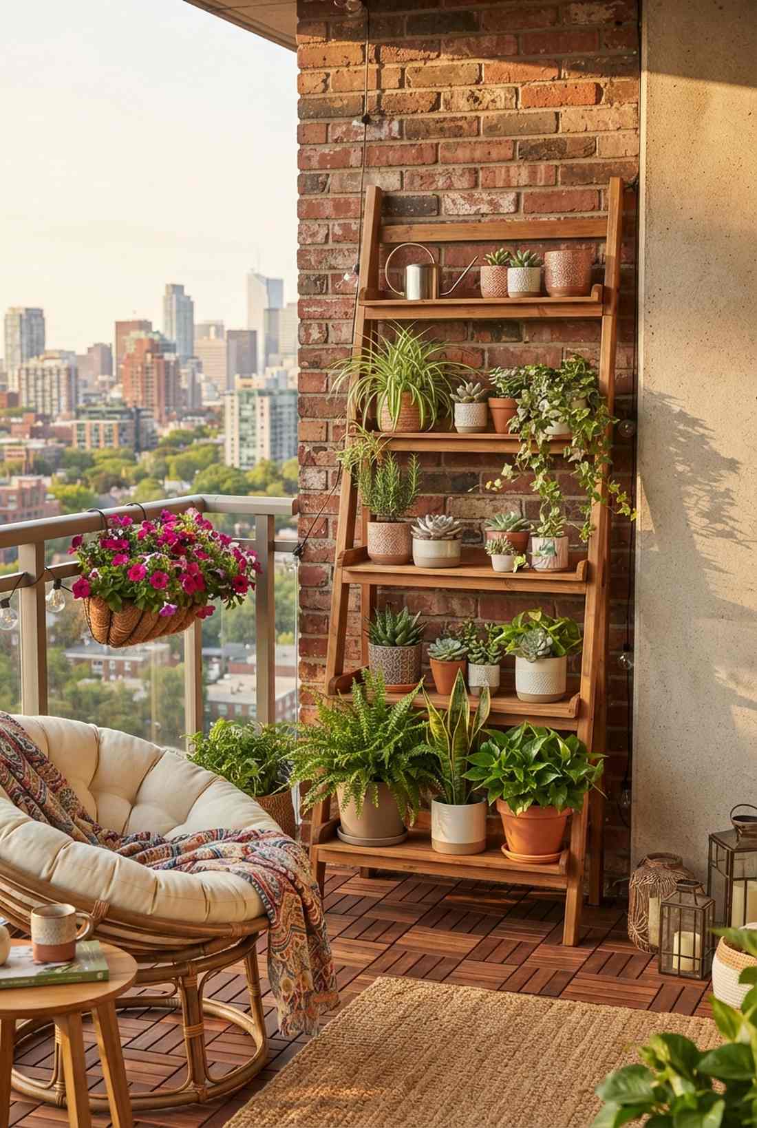 ladder shelf vertical garden